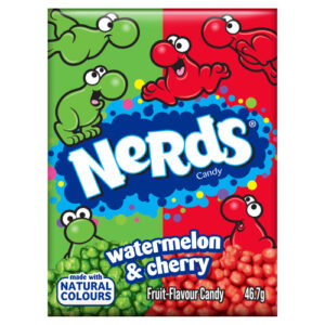 NERDS WATERMELON & CHERRY FRUIT-FLAVOUR CANDY 46.7G