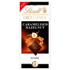 LINDT EXCELLENCE CARAMELISED HAZELNUT 100G