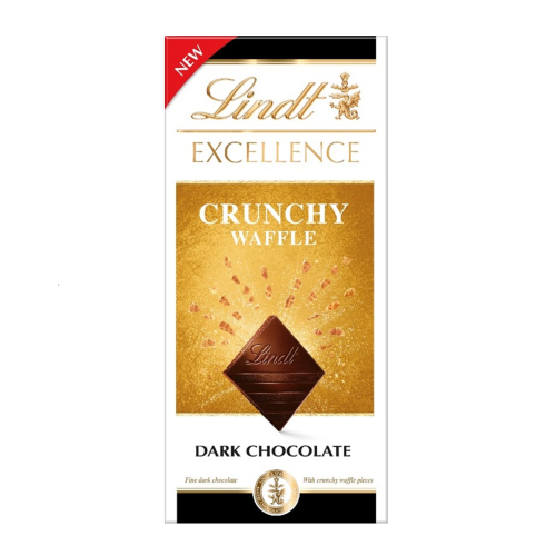 LINDT EXCELLENCE DARK CRUCNHY WAFFLE 100G