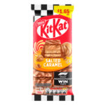 KITKAT SALTED CARAMEL CHOCOLATE SHARING BAR PMP £1.65 99G