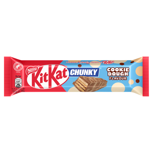 KITKAT CHUNKY COOKIE DOUGH FLAVOUR CHOCOLATE BAR 42G-LAUNCH AUG-2026