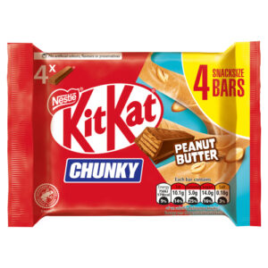 KITKAT CHUNKY PEANUT BUTTER BAR 4PK 136G