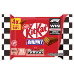 KITKAT CHUNKY MILK CHOCOLATE BAR 4PK 128G
