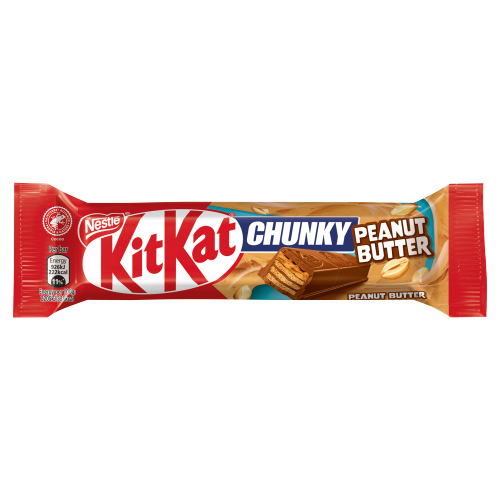 KITKAT CHUNKY PEANUT BUTTER MILK CHOCOLATE BAR 42G