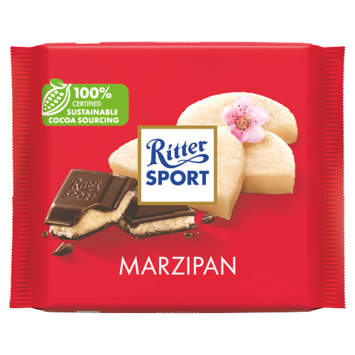 RITTER SPORT COLOURFUL VARIETY MARZIPAN 5PK 100G