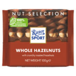 RITTER SPORT NUT SELECTION WHOLE HAZELNUTS 5PK 100G