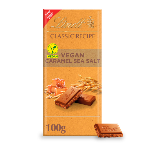 LINDT CLASSIC VEGAN SALTED CARAMEL 100G