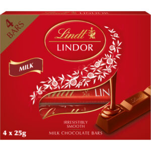 LINDT LINDOR MILK TREAT BAR 100G