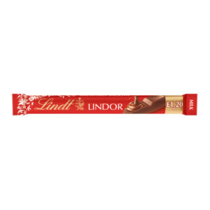 LINDT LINDOR TREAT BAR MILK PMP £1.20 38G