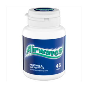 AIRWAVES MENTHOL & EUCALYPTUS SUGAR FREE BOTTLE 46PC 64G