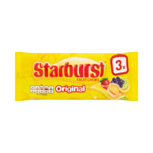 STARBURST ORIGINAL FRUIT CHEWS SWEETS 3PK 135G
