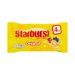 STARBURST ORIGINAL FRUIT CHEWS SWEETS 4PK 180G