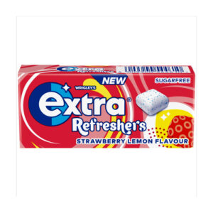 EXTRA STRAWBERRY & LEMON SUGAR FREE REFRESHERS HANDY BOX 7PC 15.6G