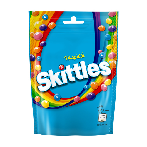 SKITTLES TROPICAL POUCH 136G