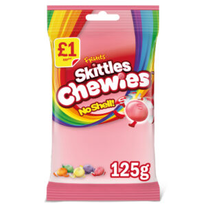 SKITTLES CHEWIES FRUITS SWEETS BAG PMP £1.00 125G