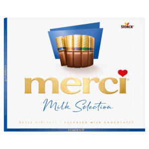 MERCI MILK SELECTION ASSORTED MILK CHOCOLATES 250G