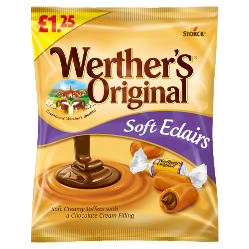 WERTHER'S ORIGINAL SOFT ECLAIRS PMP £1.25 100G
