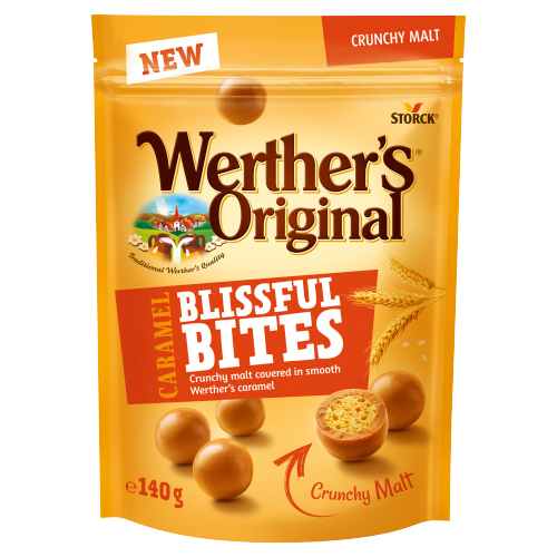 WERTHER'S ORIGINAL CARAMEL BLISSFUL BITES CRUNCHY MALT140G