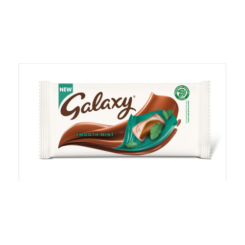 GALAXY SMOOTH MINT CHOCOLATE BLOCK BAR 110G