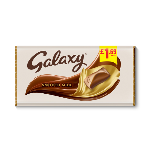 GALAXY SMOOTH MILK BLOCK PMP £1.69 100G