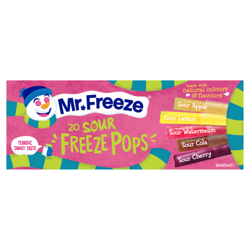 MR.FREEZE SOUR FREEZE POPS 20 X 45ML