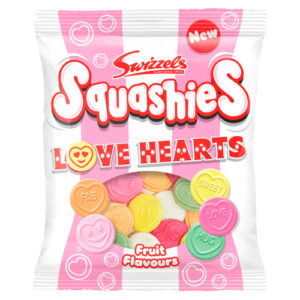 SWIZZELS SQUASHIES LOVE HEARTS 140G