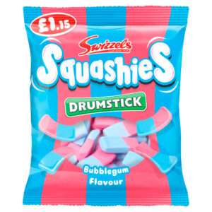 SWIZZELS SQUASHIES BUBBLEGUM PMP £1.15 120G