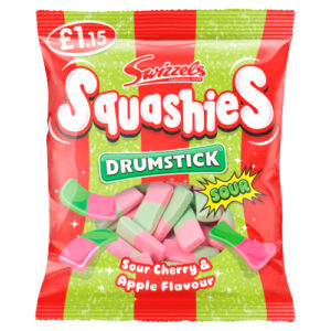 SWIZZELS SQUASHIES CHERRY & APPLE PMP £1.15 120G