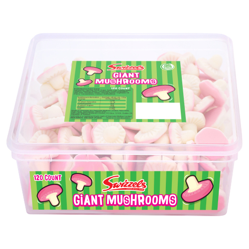 SWIZZELS FOAM MUSHROOMS TUB 120'PCS