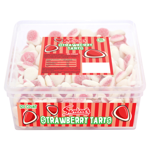 SWIZZELS STRAWBERRY TARTS TUB 120'PCS