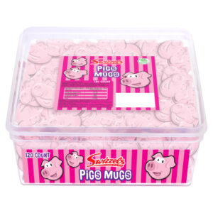SWIZZELS PIG'S MUGS TUB 120'PCS