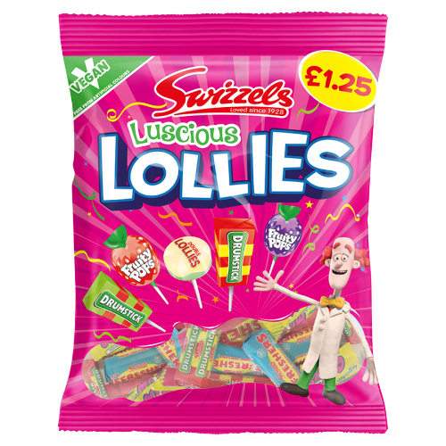SWIZZELS LUSCIOUS LOLLIES PMP £1.25 132G