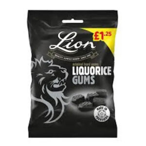 LION LIQUORICE GUMS PMP £1.25 130G
