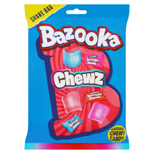 BAZOOKA CHEWS SHARE BAG 120G