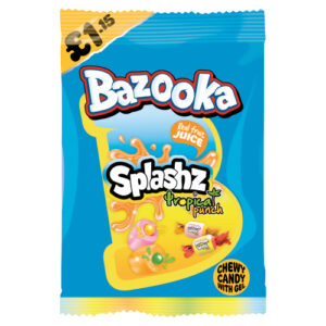 BAZOOKA SPLASHZ TROPICAL PMP £1.15 120G