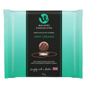 WALKERS DARK CHOCOLATE MINT CREAMS FLOW WRAP 75G