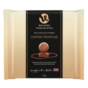 WALKERS MILK CHOCOLATE COFFEE TRUFFLES FLOW WRAP 75G