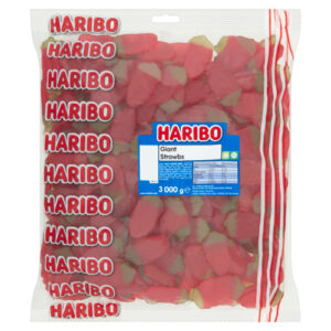 HARIBO GIANT STRAWBS 3KG