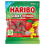 HARIBO GIANT STRAWBS BAG 160G