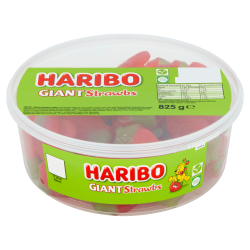 HARIBO GIANT STRAWBS 825G