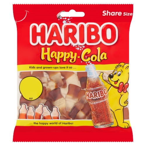 HARIBO HAPPY COLA BAG PMP £1.25 140G