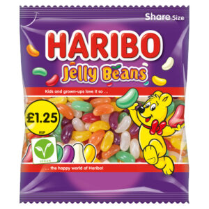 HARIBO JELLY BEANS BAG PMP £1.25 140G