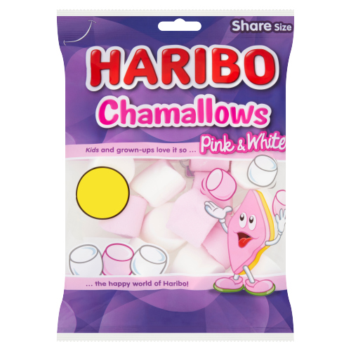 HARIBO CHAMALLOWS BAG PMP £1.25 140G