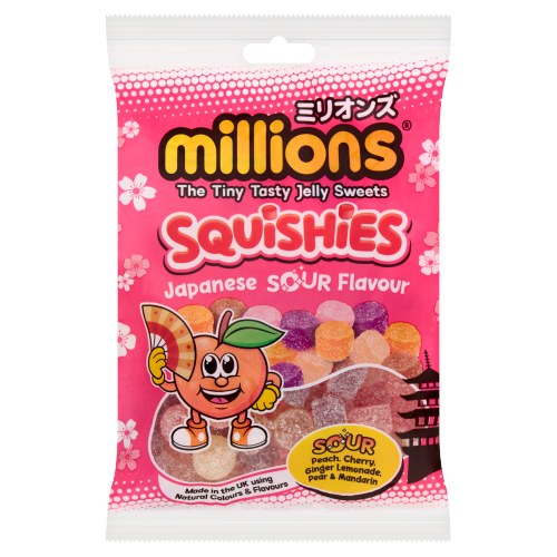 MILLIONS SQUISHIES JAPANESE SOURS 130G