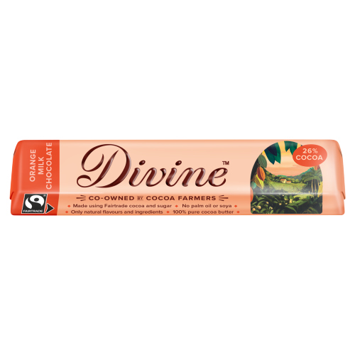 DIVINE CHOCOLATE MILK ORANGE 35G