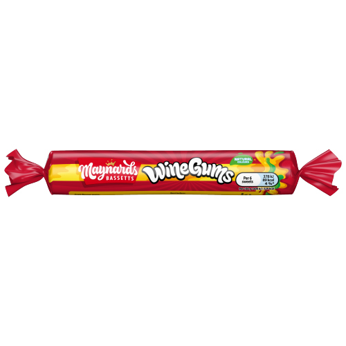 MAYNARDS BASSETTS WINE GUMS SWEETS ROLL 52G