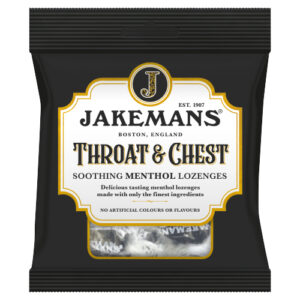 JAKEMANS THROAT & CHEST MENTHOL LOZENGES BAG 73G