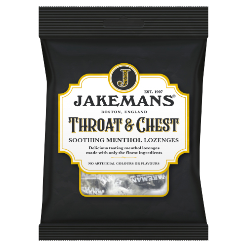 JAKEMANS THROAT & CHEST LOZENGES BAG 160G