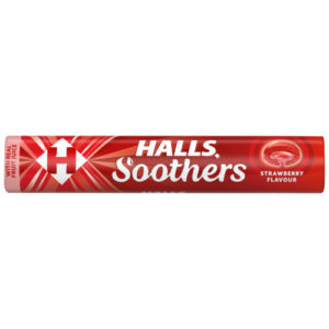 HALLS SOOTHERS STRAWBERRY FLAVOUR 45G