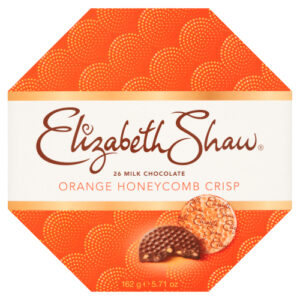 ELIZABETH SHAW MILK ORANGE HONEYCOMB CRISP 162G